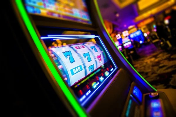 Live casino table with multiple betting zones and dealer station